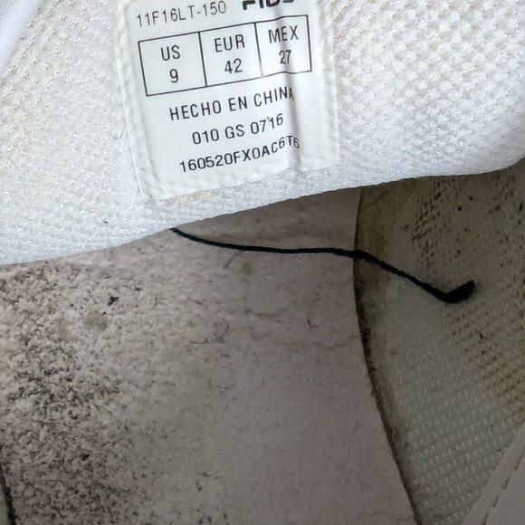 Fila Men's Original Fitness 11F16LT-150 White Lace Up Sneaker Shoes Size 9 - Picture 12 of 12